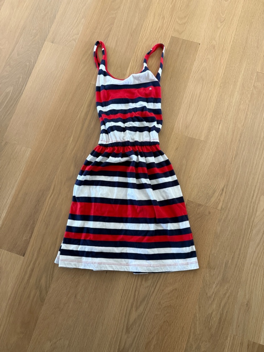 Carter's Red, Navy & White Striped Sleeveless Sundress